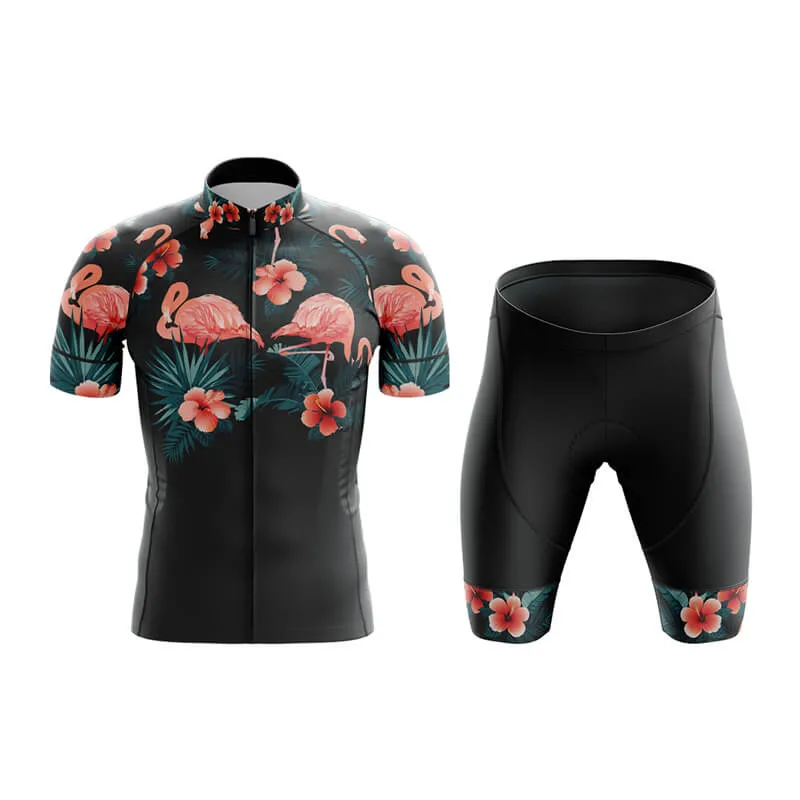 Floral Neck Flamingo Club Cycling Kit