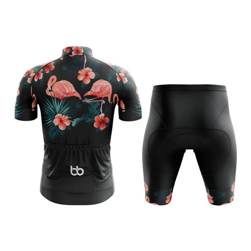 Floral Neck Flamingo Club Cycling Kit