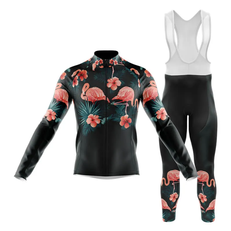 Floral Neck Flamingo Club Cycling Kit