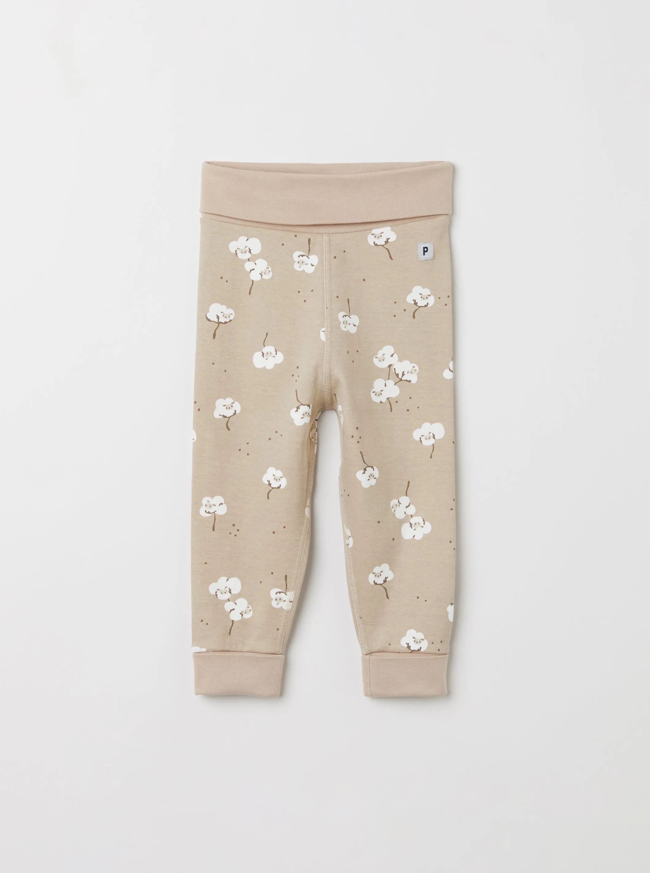 Flower Print Baby Leggings