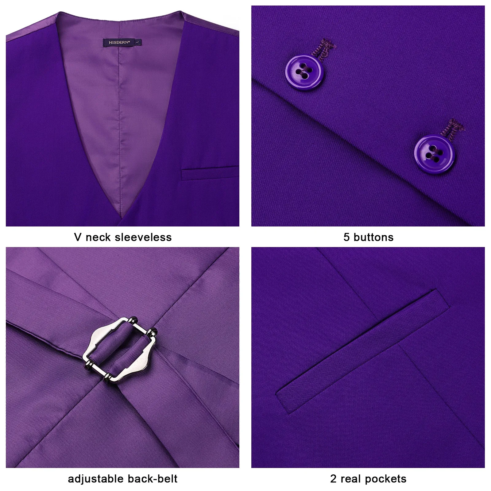 Formal Suit Vest - PURPLE 1