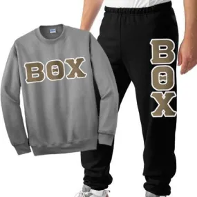 Fraternity 9oz Crewneck Sweatshirt and Sweatpants, Package Deal - TWILL