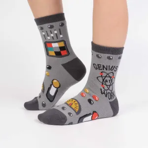 Genius at Work Kid's Crew Socks