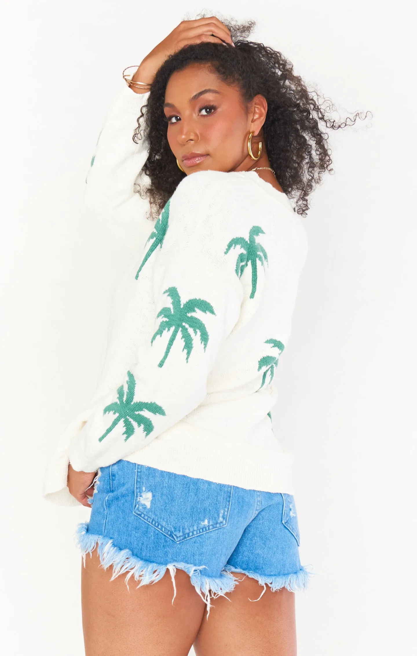 Gilligan Sweater ~ Palm Tree Knit