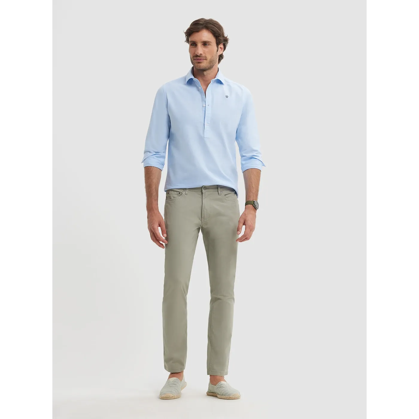 Green Slim Fit Pants