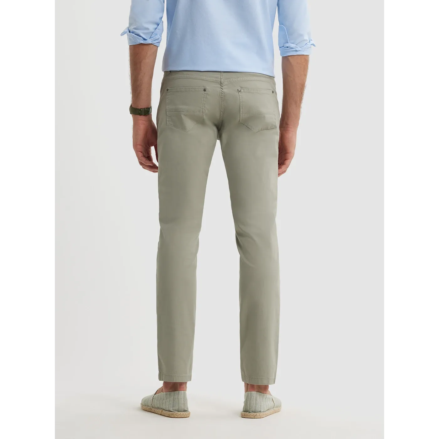 Green Slim Fit Pants