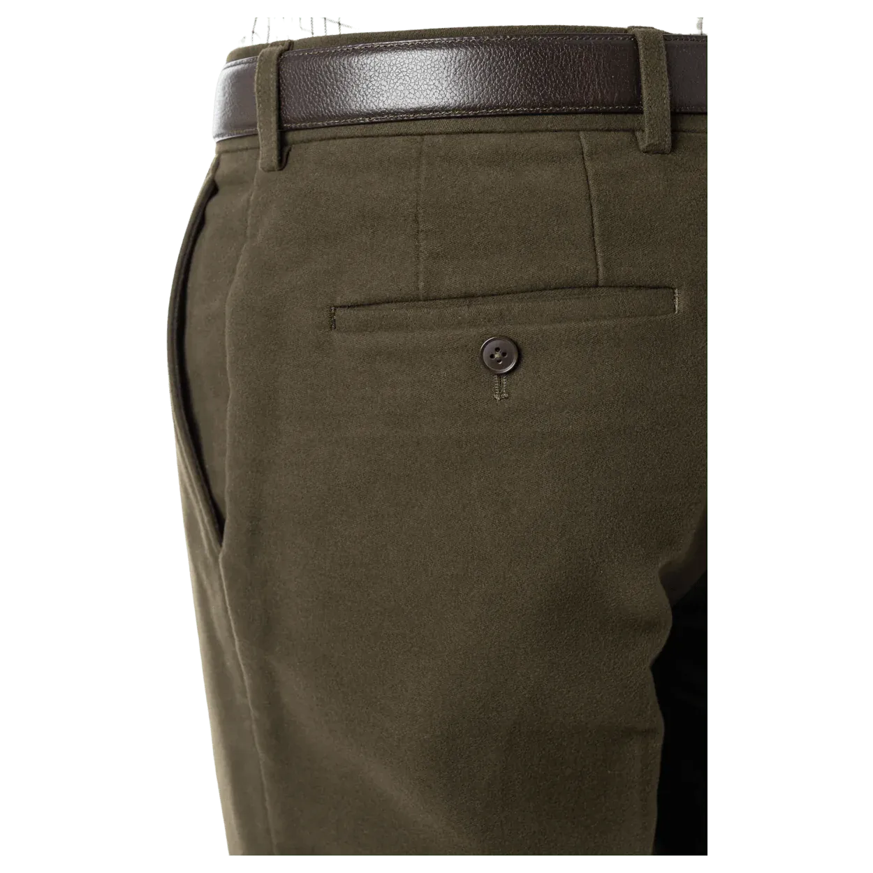 GURTEEN Epsom Moleskin Trousers - Olive