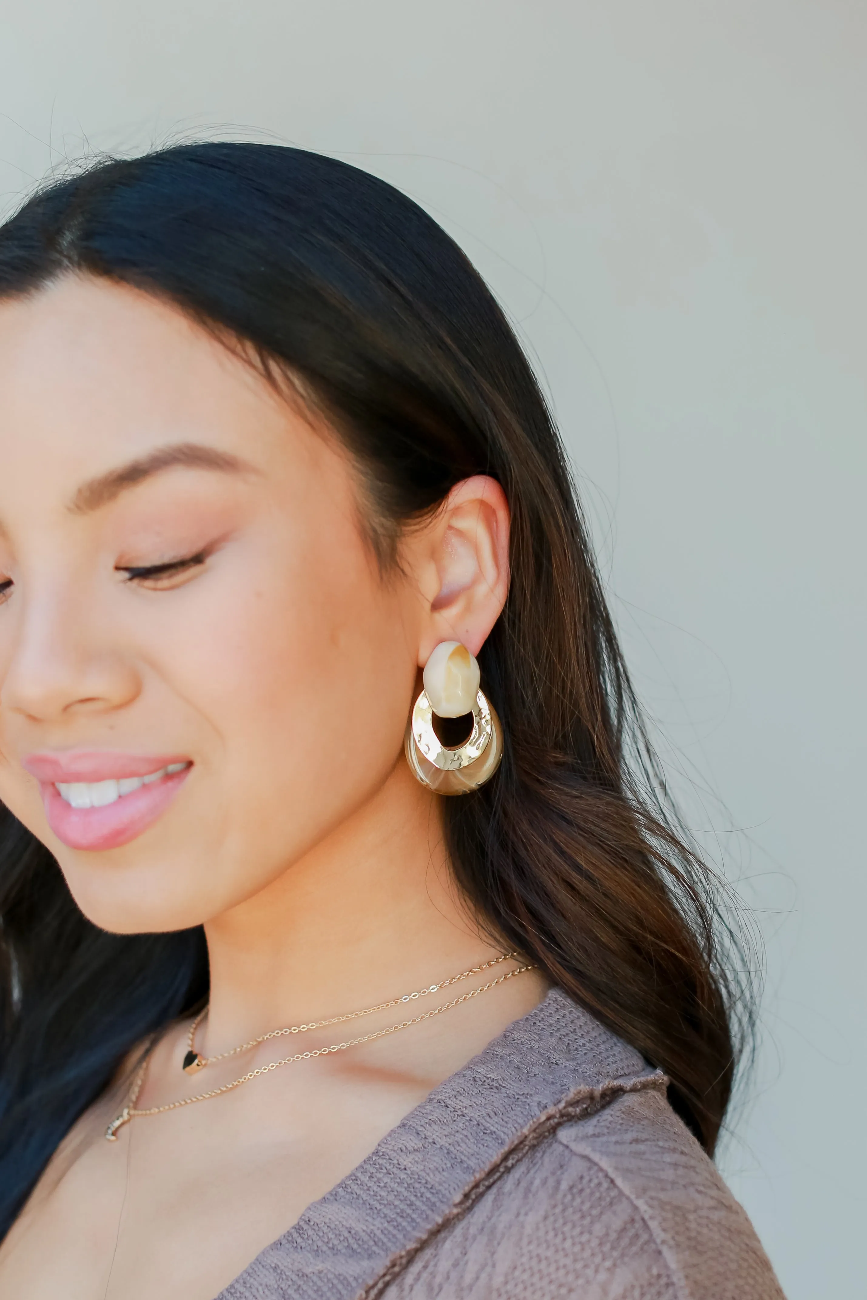 Heidi Acrylic Statement Earrings