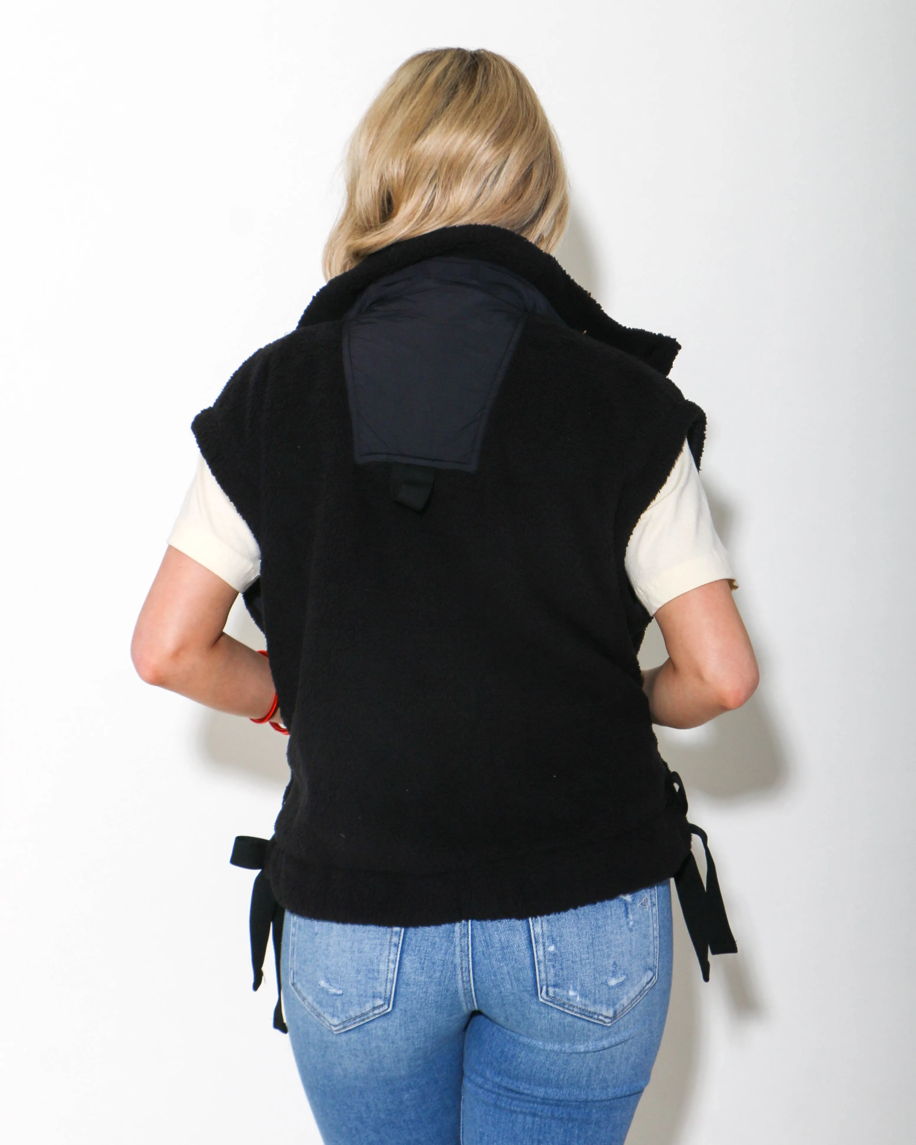 High Neck Fleece Vest