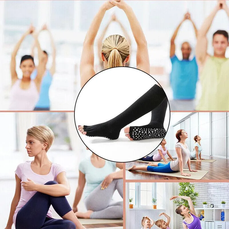 High-Performance Knee-High Yoga Socks