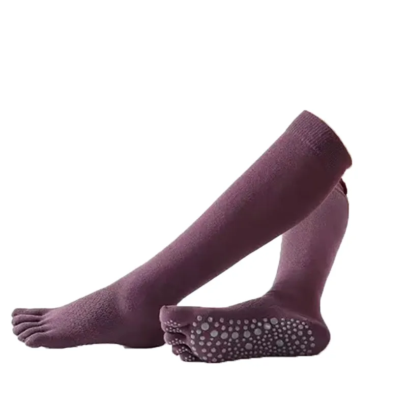 High-Performance Knee-High Yoga Socks