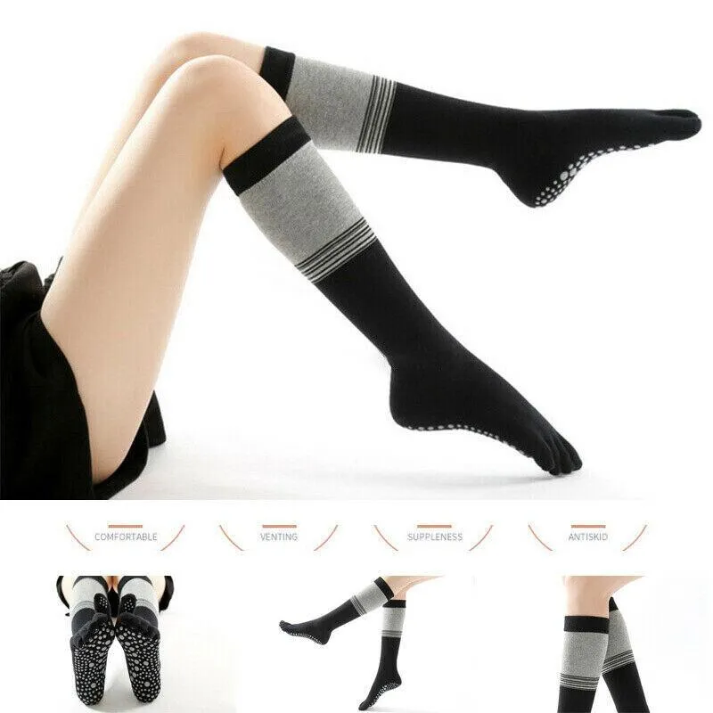 High-Performance Knee-High Yoga Socks