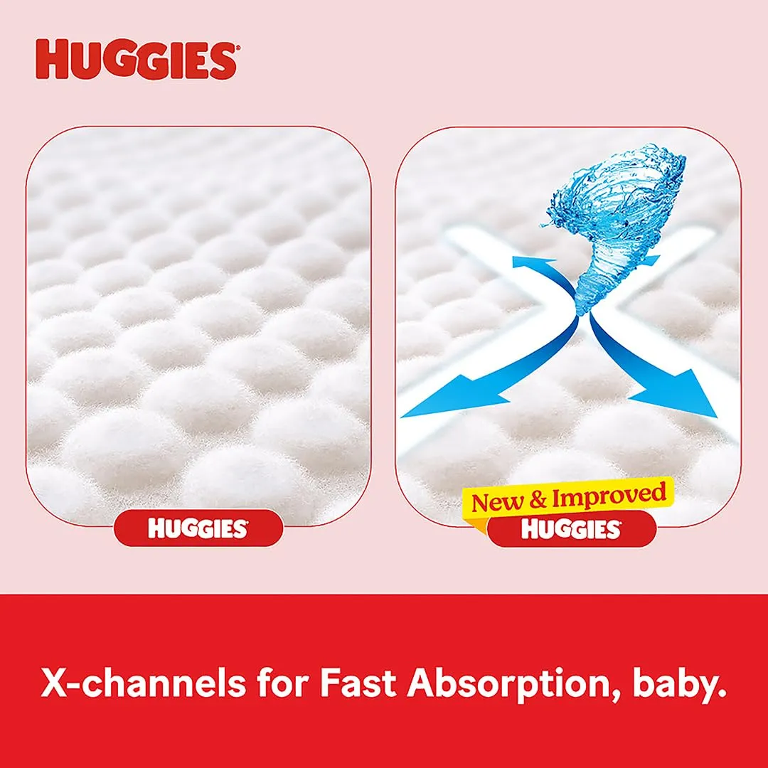 Huggies Complete Comfort Wonder Pants Extra Large (XL) Size (12-17 Kgs) Baby Diaper Pants, 168 count| India's Fastest Absorbing Diaper with upto 4x faster absorption | Unique Dry Xpert Channel