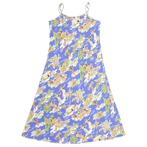 Hula Hut (Slip Dress) - Blue