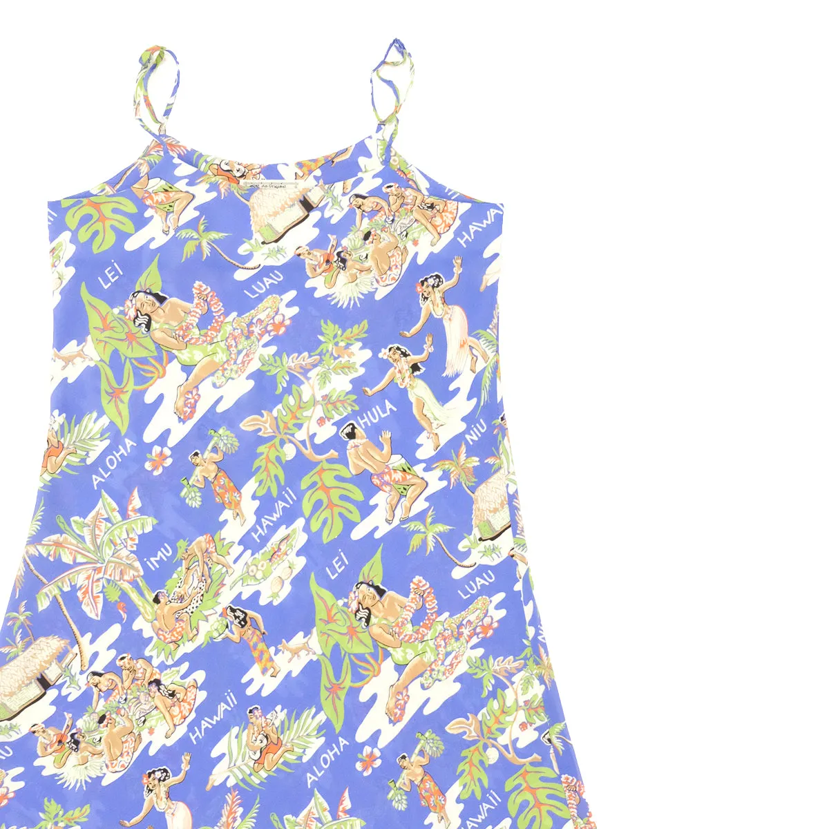 Hula Hut (Slip Dress) - Blue