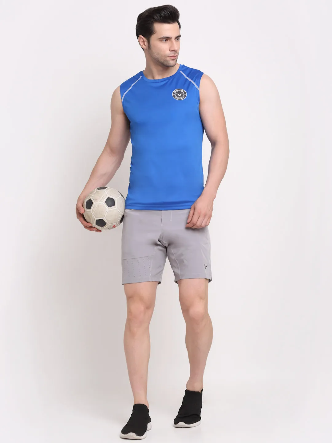 Invincible Men's Sleeveless Tee With Detail