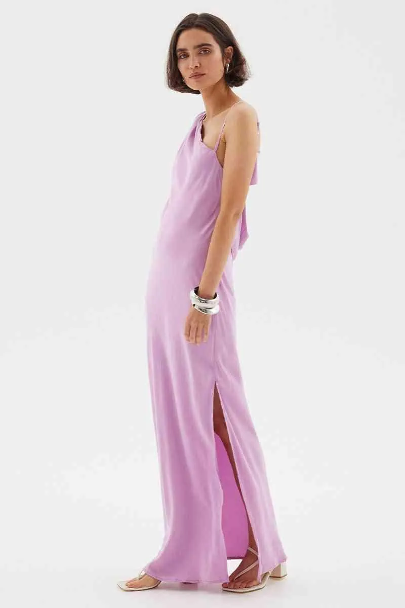 Isla Asymmetric Slip Dress