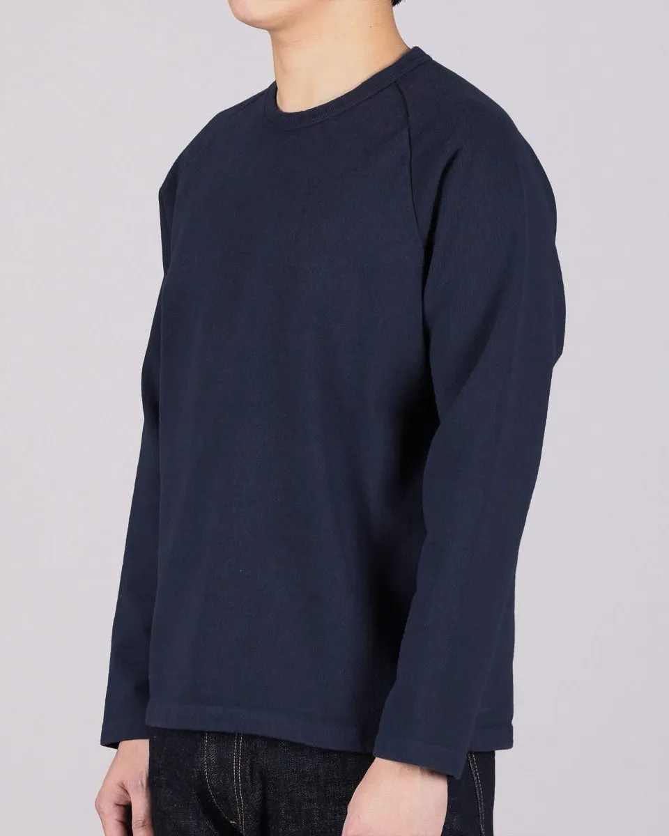 Japan Blue JBKN1001 Inlay Heavyweight L/S Tee - Navy