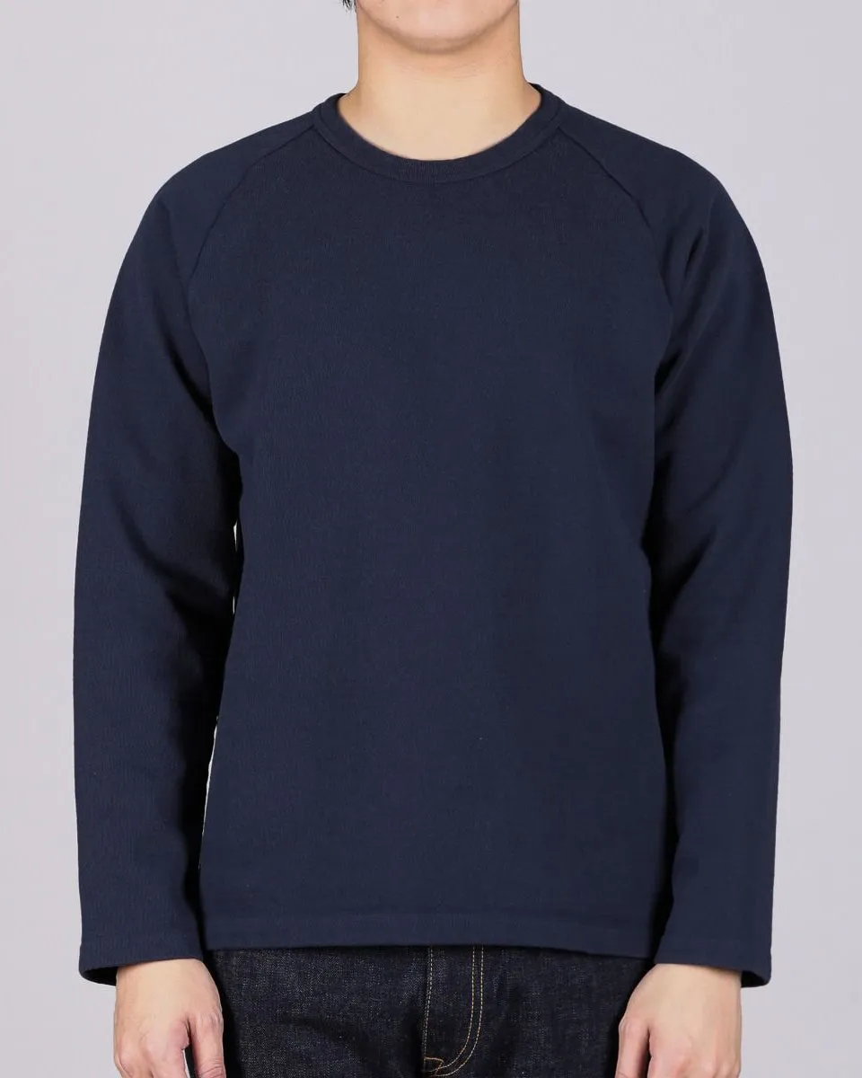 Japan Blue JBKN1001 Inlay Heavyweight L/S Tee - Navy