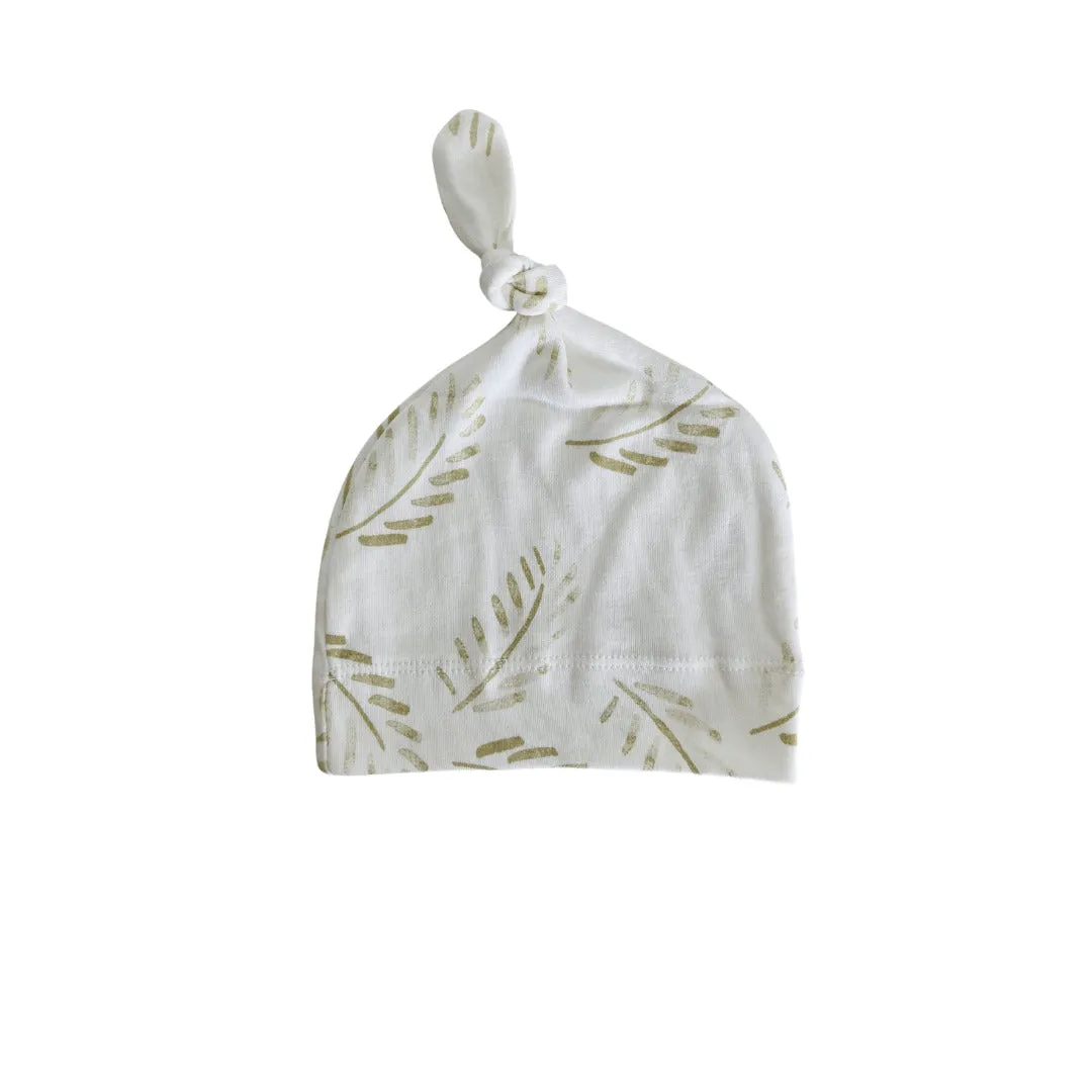 Jersey Swaddle & Beanie - Gold Fern