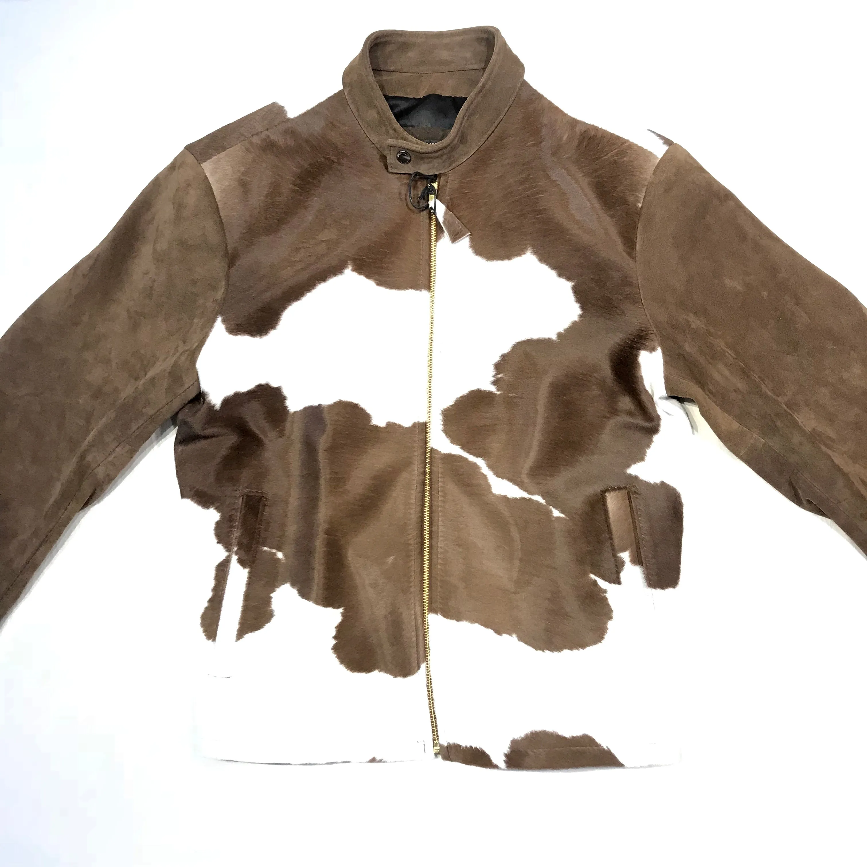 Kashani Pony Hair Suede Bomber Jacket