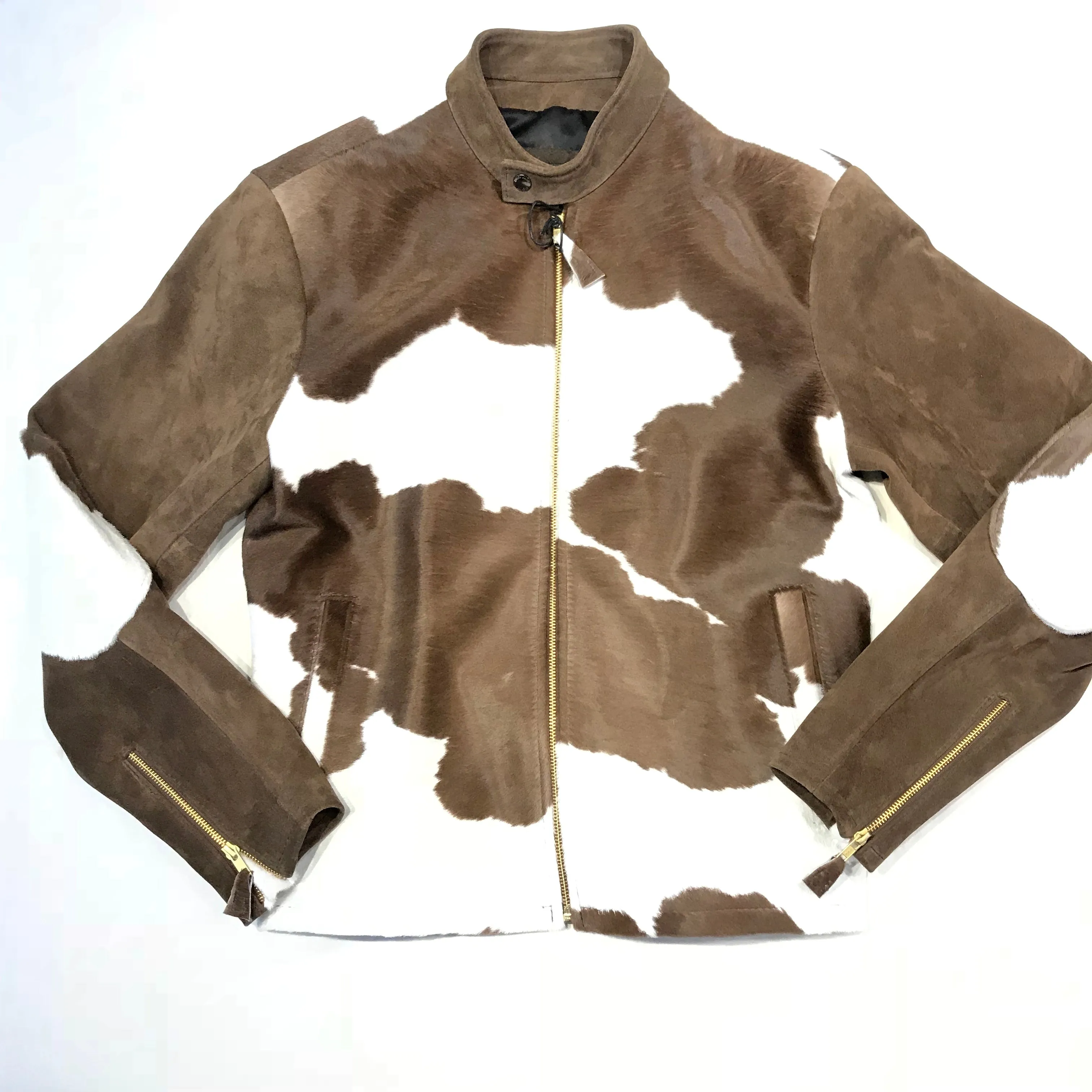 Kashani Pony Hair Suede Bomber Jacket