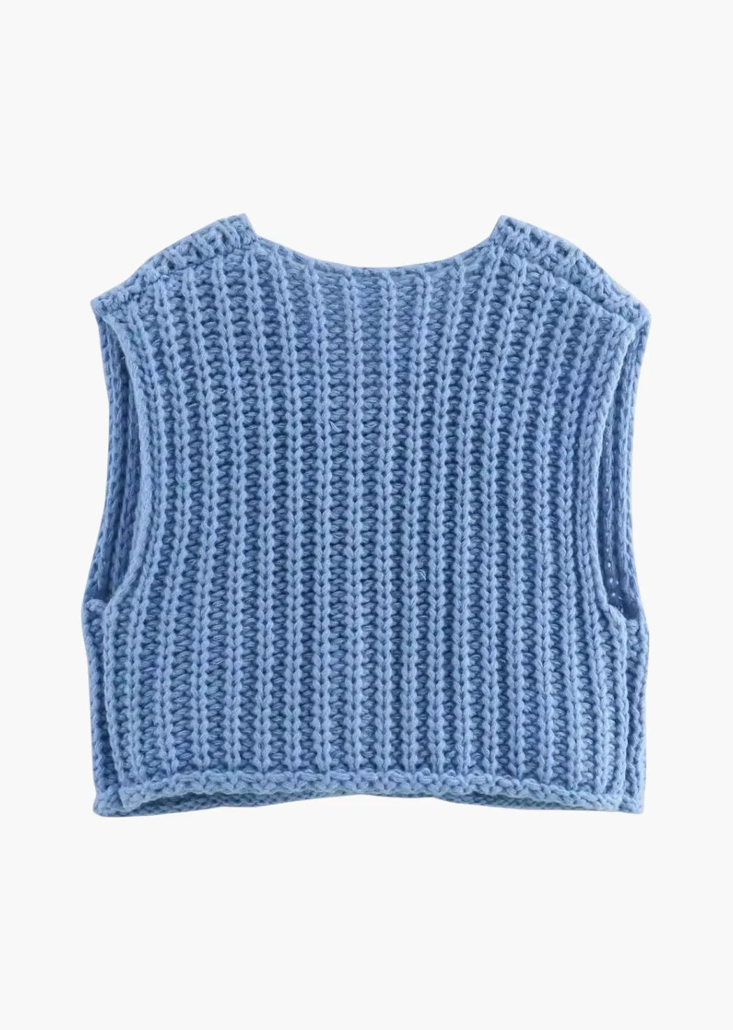 Lesa Knitted Cropped Vest