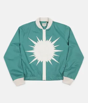 Levi's® Vintage Clothing Starburst Bomber Jacket - Dark Mint / Creme Brulee