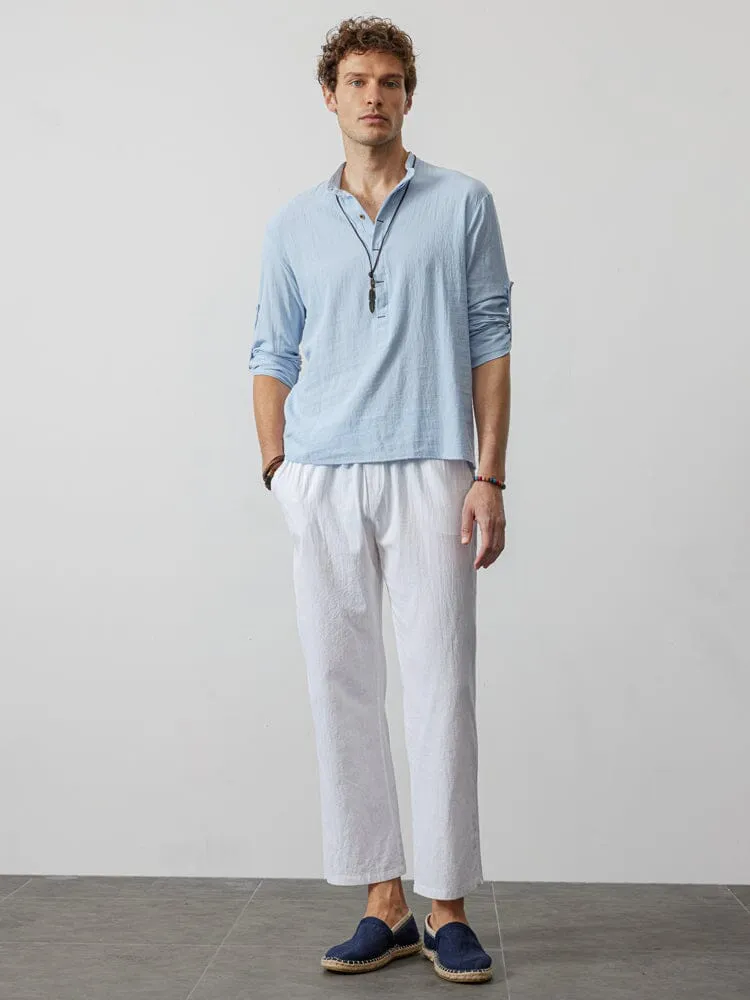 loose waist solid color sweatpants