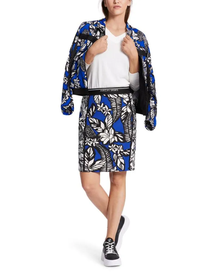 Marc Cain Floral Pattern Mix Mini Skirt