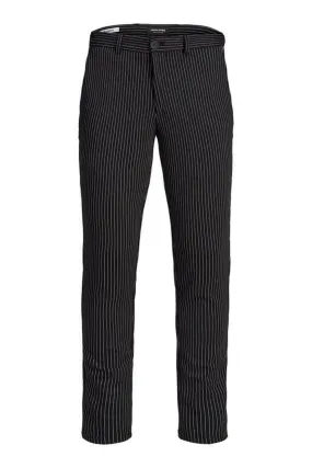 Marco Phil Trousers - Black and white striped