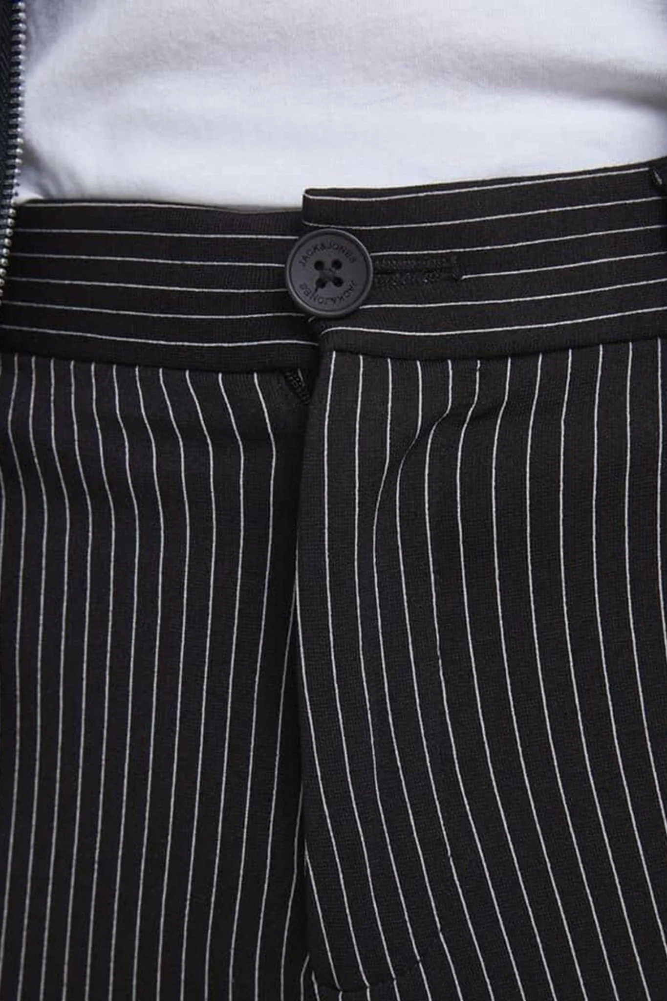 Marco Phil Trousers - Black and white striped