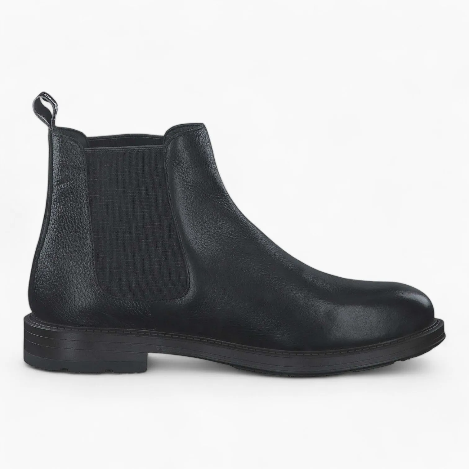 Marco Tozzi by Guido Maria Kretschmer Men's Leather Chelsea Boots – Black, Comfort Fit