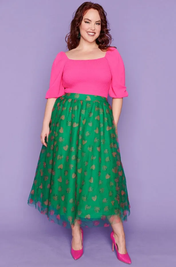 Marseille Strawberry Patch Skirt