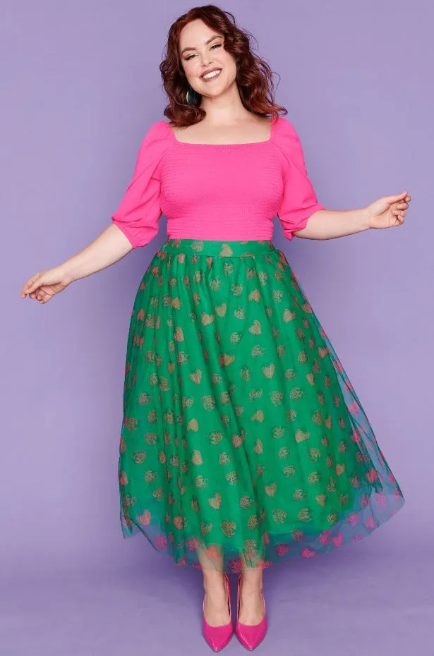 Marseille Strawberry Patch Skirt