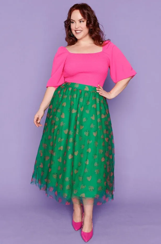 Marseille Strawberry Patch Skirt