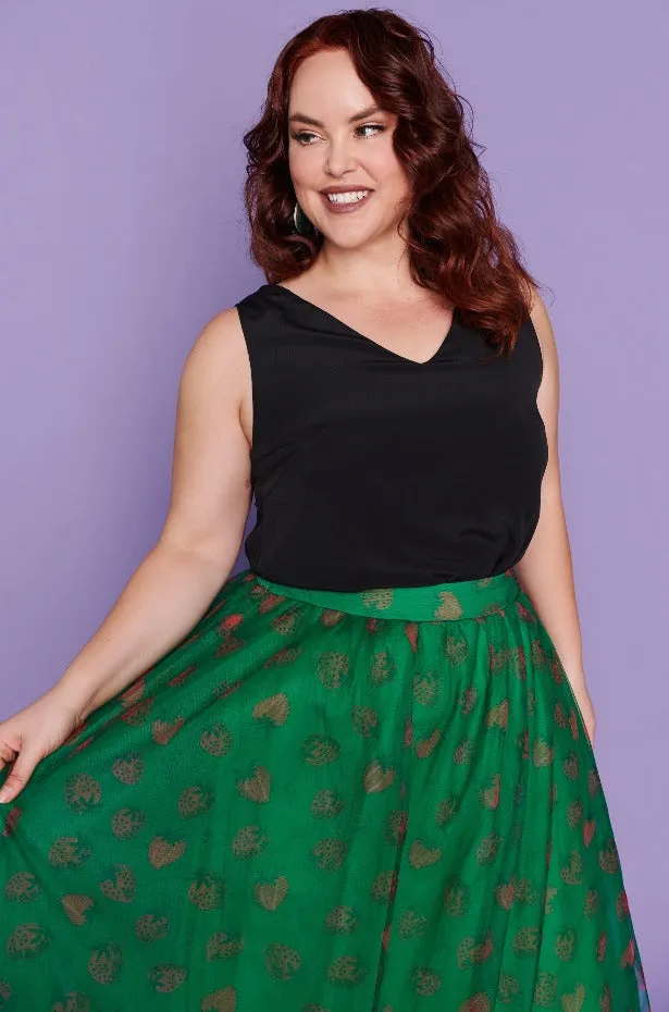 Marseille Strawberry Patch Skirt