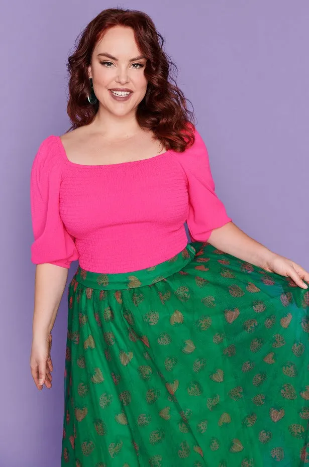 Marseille Strawberry Patch Skirt