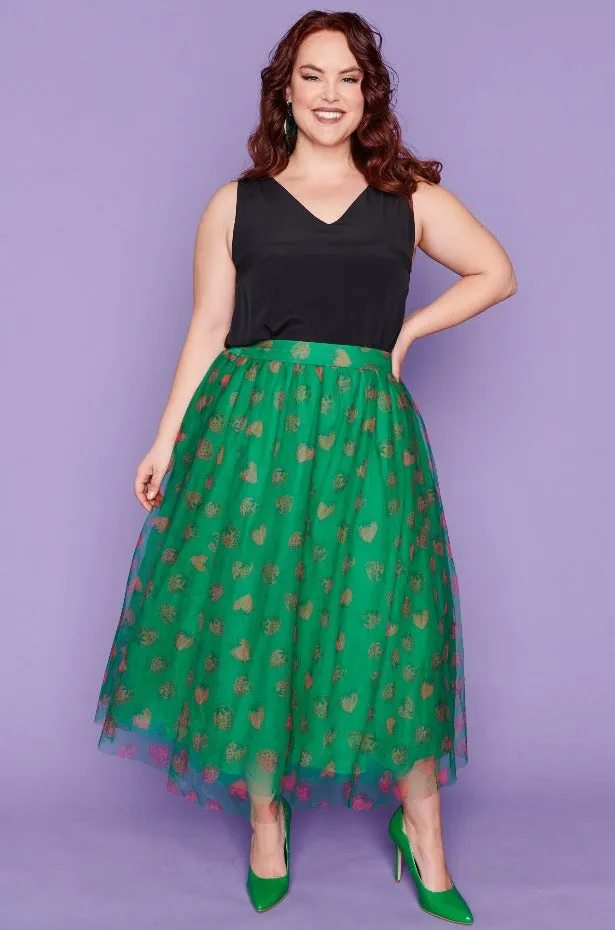 Marseille Strawberry Patch Skirt