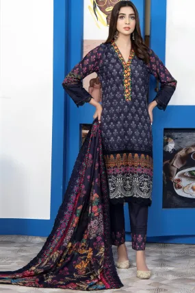 Mashaal by Riaz Arts Unstitched 3 Piece Digital Emb Khaddar Collection'2022-MD-03