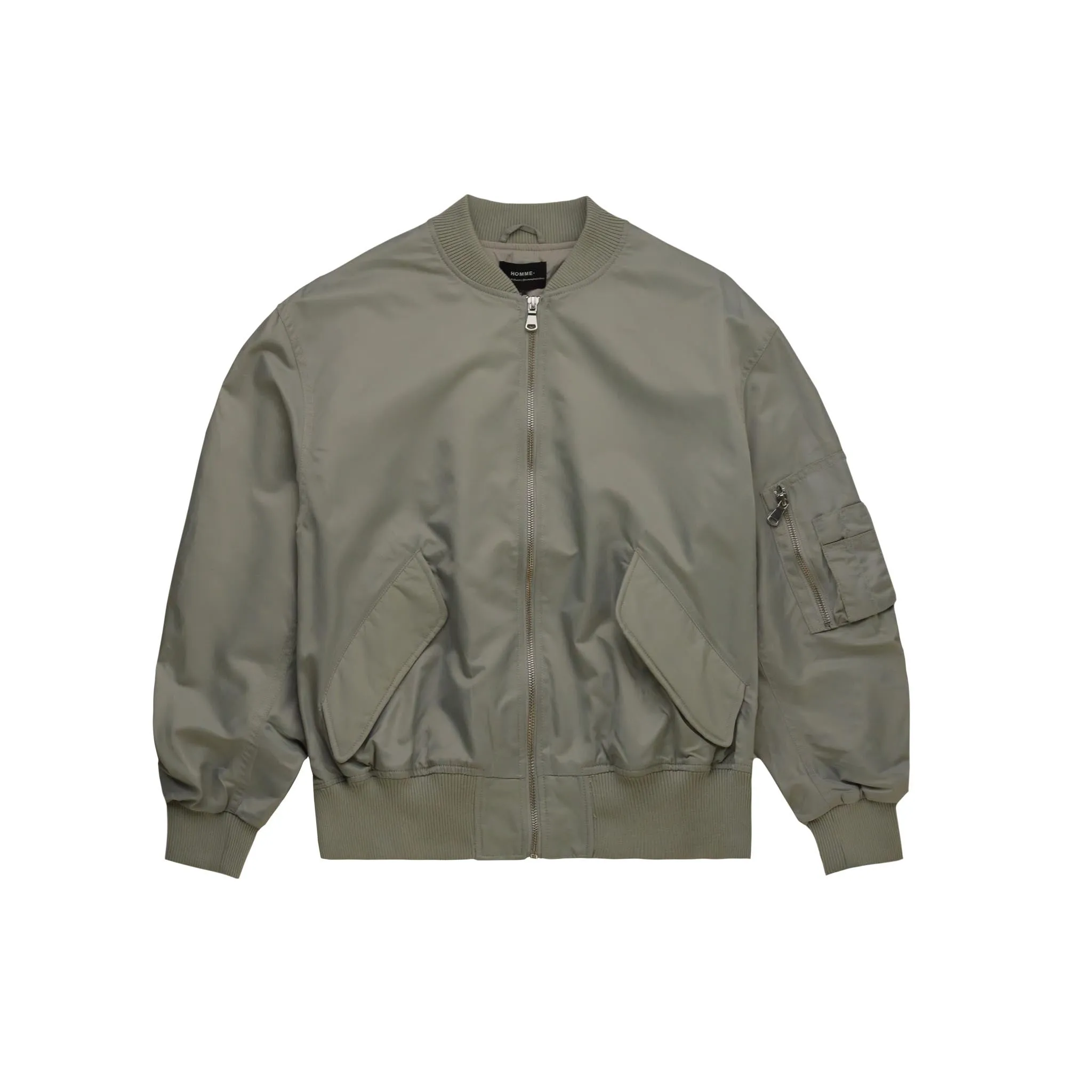 Matrix Bomber Jacket Silver