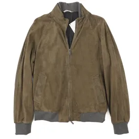 Maurizio Baldassari Lamb Suede Bomber Jacket