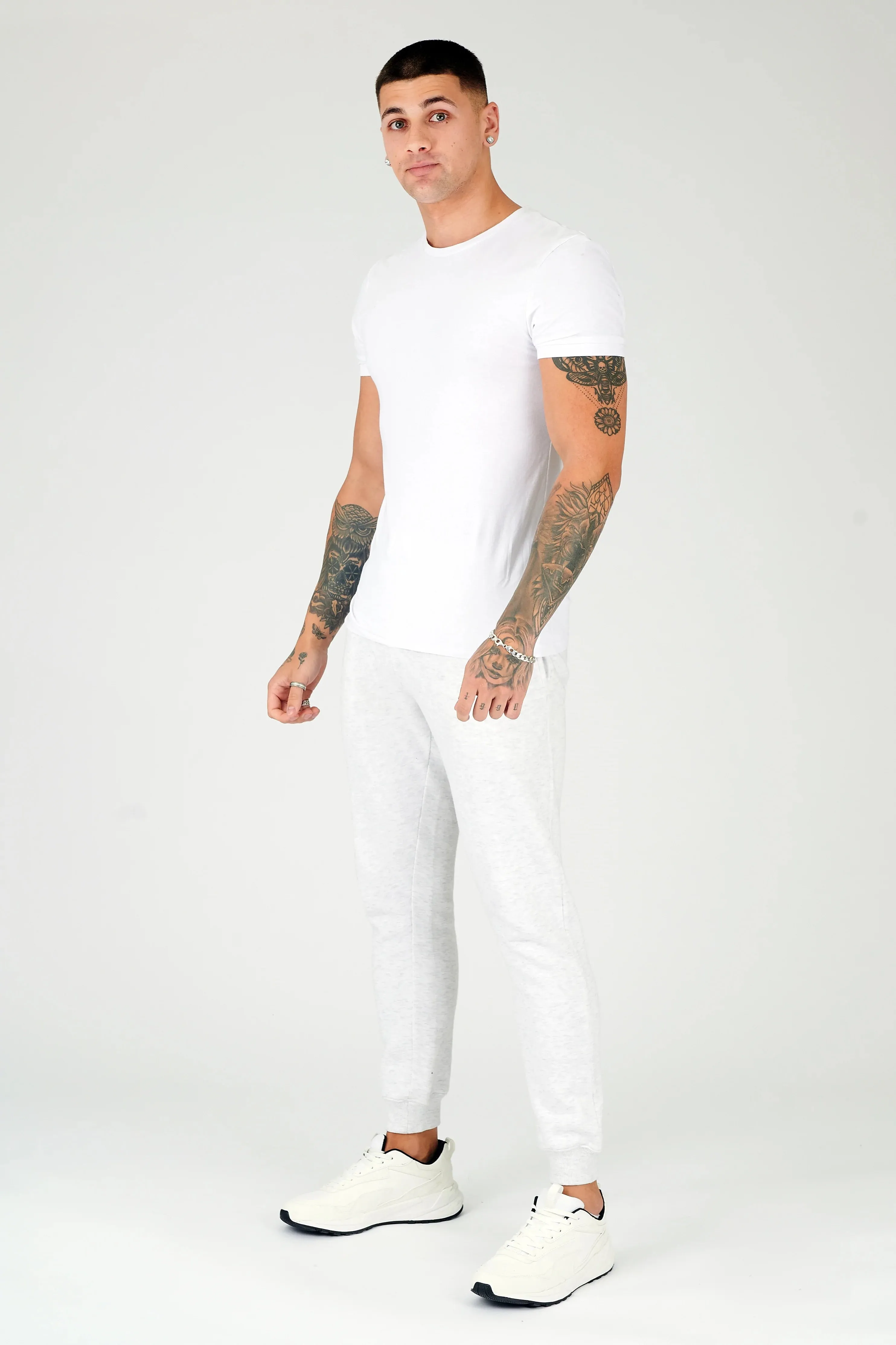 Men's Skinny Fit Joggers - White