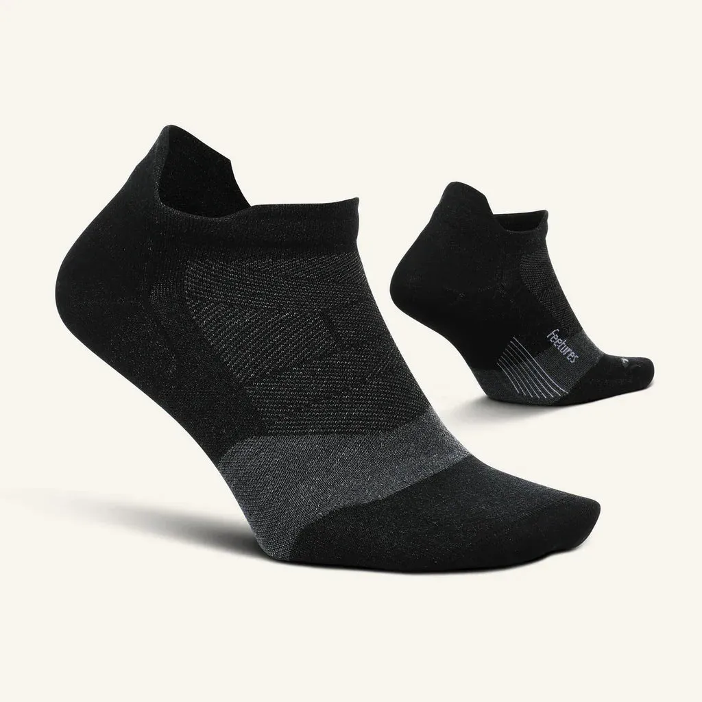 Merino 10 Cushion No Show Tab Socks in Charcoal