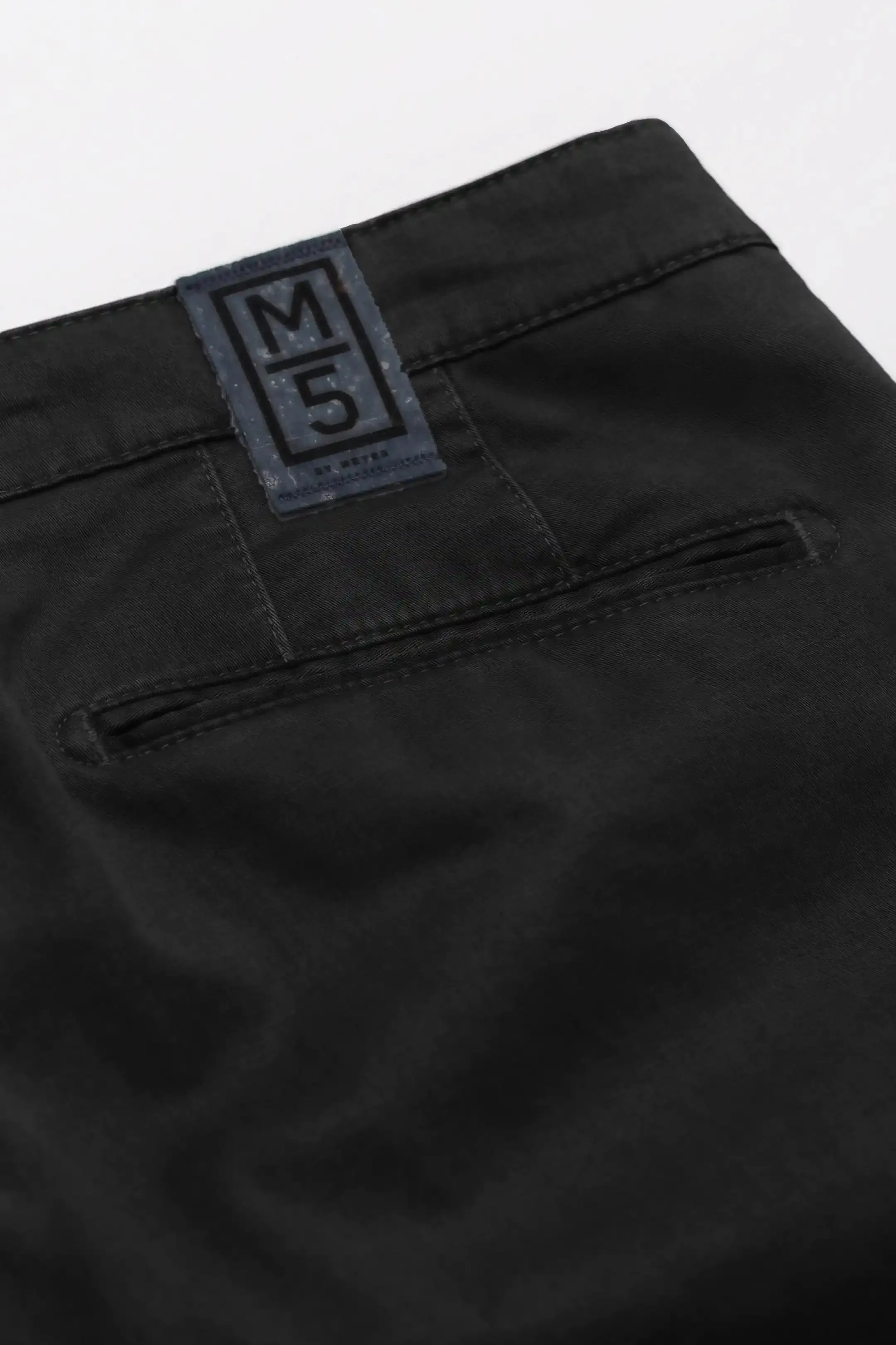 MEYER M5 Jeans - 6001 Soft Stretch Cotton Chinos - Black