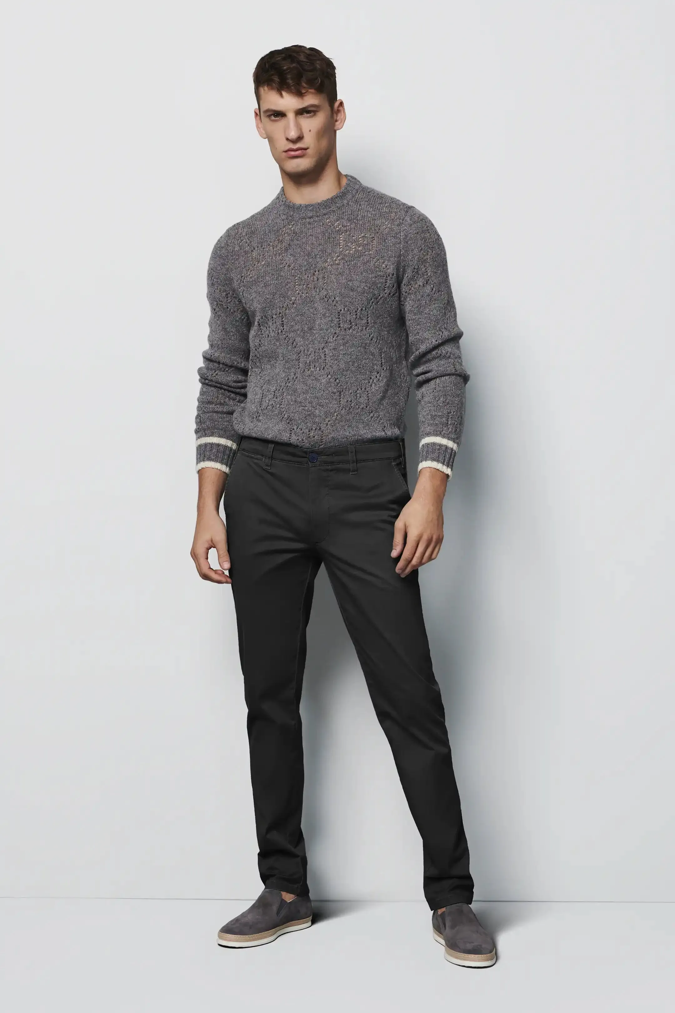 MEYER M5 Jeans - 6001 Soft Stretch Cotton Chinos - Black