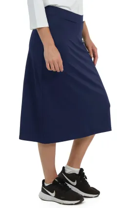 Midi Basic Skort 26"-Navy