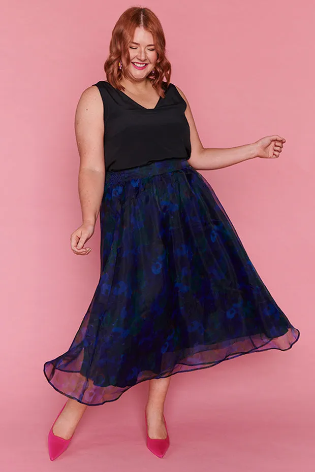 Milan Midnight Garden Party Skirt