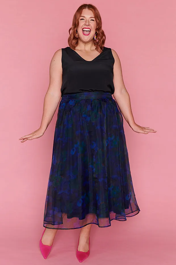 Milan Midnight Garden Party Skirt