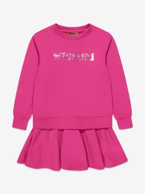 Missoni Girls Sweater Dress in Pink